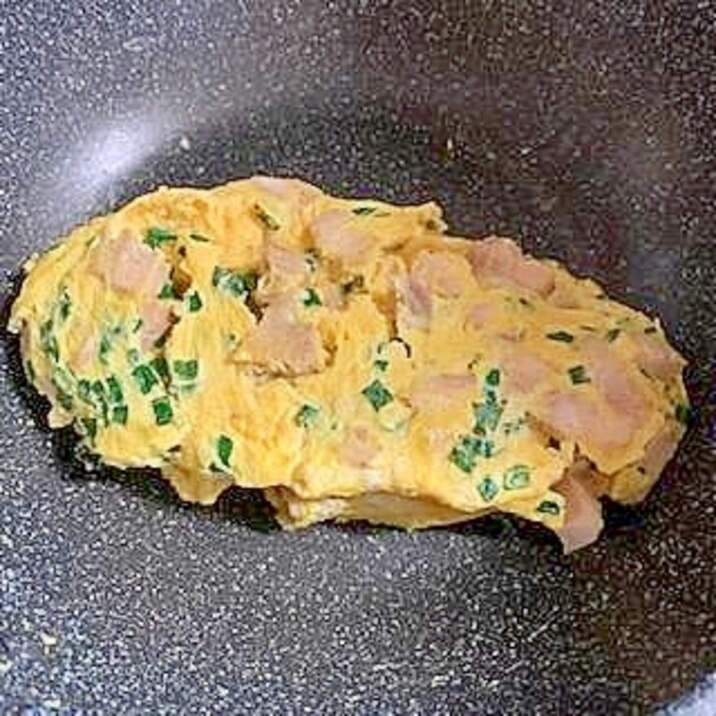 鶏ももと小ねぎの 親子オムレツ
